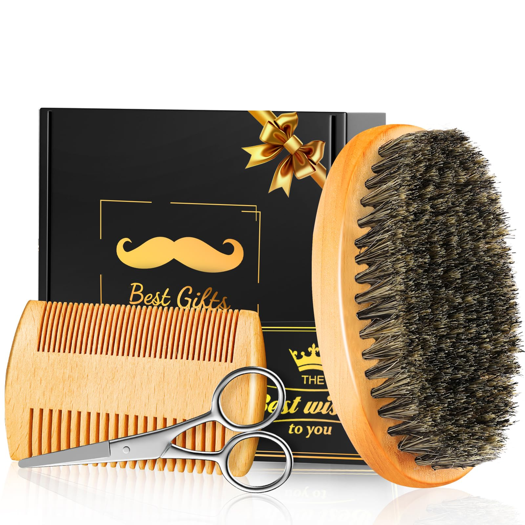 Fountain Edge Grooming Classic Beard Brush Clear